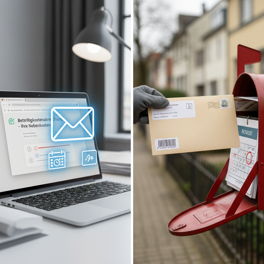Rechtssichere Nebenkostenabrechnung per Mail oder Post
