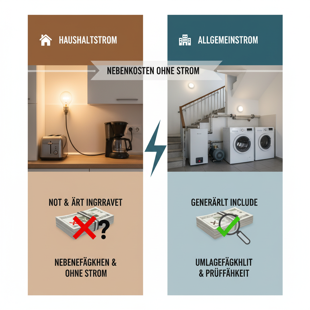 Nebenkostenabrechnung ohne Haushaltsstrom eindeutige Regeln