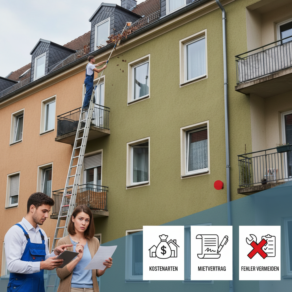 Dachrinnenreinigung als Betriebskosten korrekt abrechnen